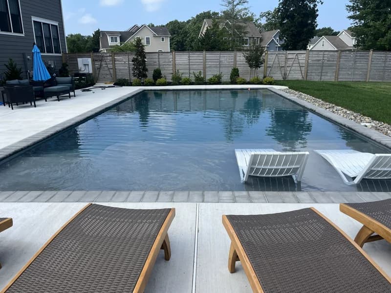 Backyard pool maintenance